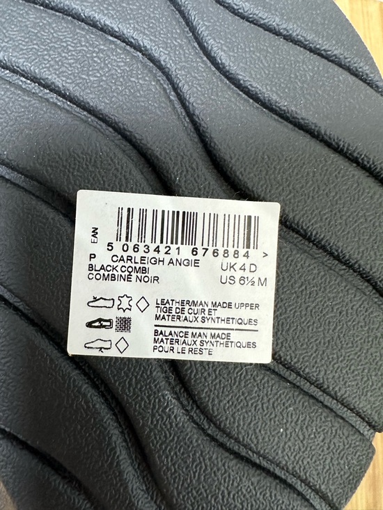 Clarks Collection Water Repellent Leather Boots -Carleigh Angie 6.5M Black - Picture 11 of 12